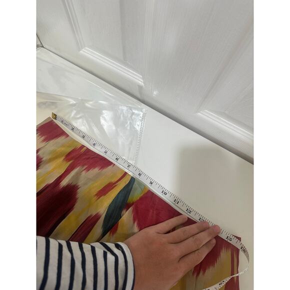 Lauren Ralph Lauren NWT 100% Silk Pleated Skirt Sz 8 Western Aztec Ikat - Picture 6 of 7